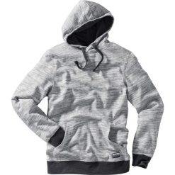 Bluza z kapturem bonprix szary melanż. Szare bluzy męskie bonprix, s, bez wzorów, z kapturem, bez rękawów, z kapturem. Za 74,99 zł.
