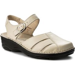 Sandały BERKEMANN - Brithe 03417 Beige 725. Brązowe klapki damskie marki Berkemann, bez wzorów, ze skóry ekologicznej, bez obcasa, na obcasie. Za 419,00 zł.