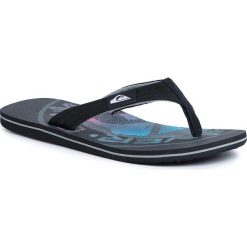 Japonki QUIKSILVER - AQYL100784 Xkks. Czarne klapki męskie Quiksilver, bez wzorów, z tworzywa sztucznego. Za 109,00 zł.