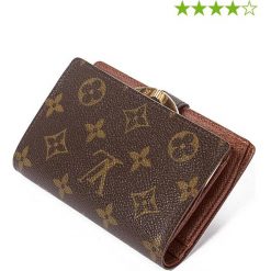 Portfele damskie: Portfel „French Purse” w kolorze brązowym – 13,5 x 8,5 x 2,5 cm