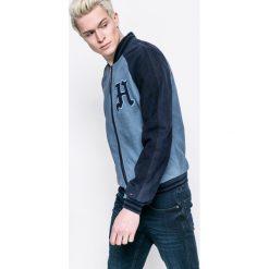 Tommy Jeans - Kurtka bomber skórzana. Niebieskie kurtki męskie marki Tommy Jeans, m, z elastanu. W wyprzedaży za 1199,00 zł.