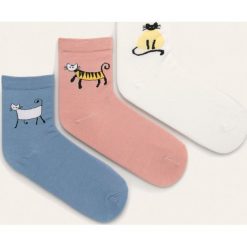 Answear - Skarpetki (3-pack). Skarpetki damskie ANSWEAR, bez wzorów, z elastanu. Za 39,90 zł.