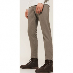 Ocieplane spodnie slim fit - Szary. Szare spodnie męskie House, s, bez wzorów. W wyprzedaży za 39,99 zł.