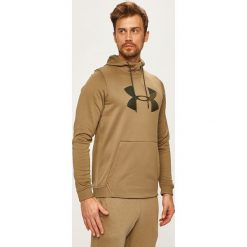 Under Armour - Bluza. Zielone bluzy męskie Under Armour, s, z nadrukiem, z poliesteru, z kapturem, bez rękawów, z kapturem. Za 259,90 zł.