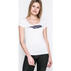 Pepe Jeans - Top Violeta. Szare topy damskie marki Pepe Jeans, l, z jeansu. W wyprzedaży za 99,90 zł.