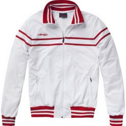 Kurtki sportowe męskie: Stag Comfort szkolenia kurtka – Mężczyźni – biały / red_s