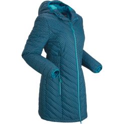 Lekka kurtka pikowana z workiem bonprix niebieskozielony - ciemnoturkusowy. Niebieskie kurtki damskie bonprix, bez wzorów, bez kaptura. Za 199,99 zł.