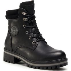 Trapery REFRESH - 72403 Negro. Czarne trapery damskie Refresh, ze skóry ekologicznej, bez obcasa, bez zapięcia. Za 289,00 zł.
