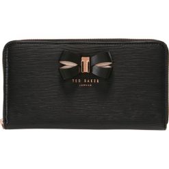 Portfele damskie: Ted Baker LIZZI BOW DETAIL ZIP MATINEE Portfel black