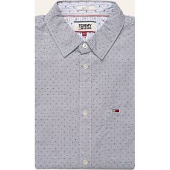 Tommy Jeans - Koszula. Niebieskie koszule męskie Tommy Jeans, s, bez wzorów, z bawełny, casualowe, button down, z długim rękawem. W wyprzedaży za 269,90 zł.