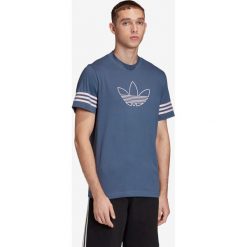 Adidas Originals Koszulka Niebieski. Niebieskie podkoszulki męskie adidas Originals, s, bez wzorów, z bawełny, z krótkim rękawem. Za 119,95 zł.
