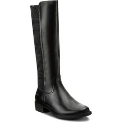 Oficerki MARCO TOZZI - 2-25644-29 Black Ant. Comb 096. Czarne buty zimowe damskie marki Marco Tozzi, z materiału, na obcasie. W wyprzedaży za 349,00 zł.