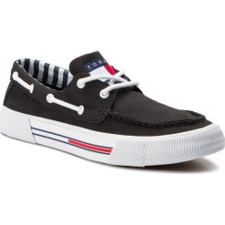 Mokasyny TOMMY JEANS - Hybrid City Sneaker EM0EM00200 Black 990. Czarne mokasyny męskie marki Tommy Jeans, z jeansu. Za 359,00 zł.