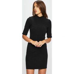 Tally Weijl - Sukienka. Czarne sukienki damskie TALLY WEIJL, na co dzień, s, bez wzorów, z elastanu, casualowe, bez kołnierzyka, z krótkim rękawem, krótkie, mini, proste. Za 129,90 zł.