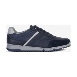 Geox Wilmer Tenisówki Niebieski. Niebieskie trampki męskie Geox, bez wzorów, ze skóry, bez zapięcia. Za 376,95 zł.