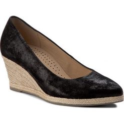 Espadryle damskie na koturnie: Espadryle GABOR – 44.420.67 Schwarz