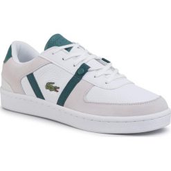 Sneakersy LACOSTE - Splitstep 120 1 Sma Off 7-39SMA0060WG1 Wht/Grn. Białe sneakersy męskie Lacoste, bez zapięcia. W wyprzedaży za 299,00 zł.