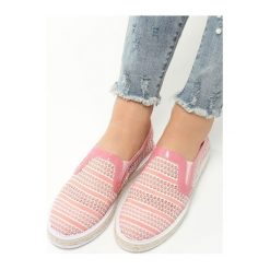 Espadryle damskie: Różowe Espadryle Teardrops