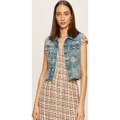 Pepe Jeans - Bezrękawnik jeansowy Elsie Needle. Niebieskie kurtki damskie Pepe Jeans, s, bez wzorów, z bawełny. Za 359,90 zł.