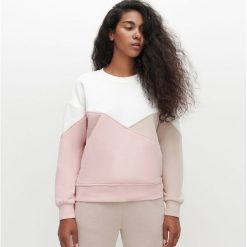 Bluza w bloki kolorów - Różowy. Różowe bluzy damskie Reserved, s, bez wzorów, bez rękawów, bez kaptura. Za 79,99 zł.