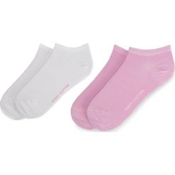Zestaw 2 par niskich skarpet damskich TOMMY HILFIGER - 343024001 Pink Combo 174. Różowe skarpetki damskie TOMMY HILFIGER, bez wzorów, z elastanu. Za 39,99 zł.