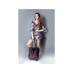Torba basic brąz. Pomarańczowe torebki klasyczne damskie drops, w paski, z bawełny, klasyczne. Za 137,00 zł.