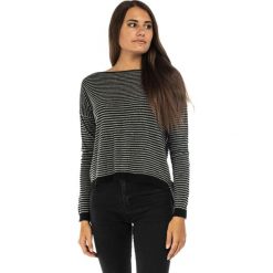 Swetry damskie: Sweter w kolorze czarno-szarym