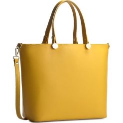 Torebka CREOLE - K10226 Żółty. Żółte torebki klasyczne damskie marki Creole, ze skóry. W wyprzedaży za 229,00 zł.