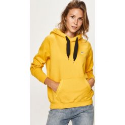 Lee - Bluza. Żółte bluzy damskie Lee, s, bez wzorów, z bawełny, bez rękawów, z kapturem. Za 259,90 zł.