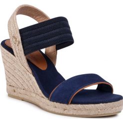 Espadryle TOMMY HILFIGER - New Tommy Basic Opened Toe Wedge FW0FW04777 Desert Sky DW5. Niebieskie espadryle damskie TOMMY HILFIGER, bez wzorów, ze skóry, bez obcasa, na obcasie. W wyprzedaży za 429,00 zł.