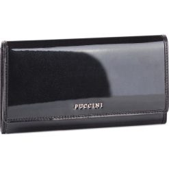 Duży Portfel Damski PUCCINI - CY1944 Black 1. Czarne portfele damskie Puccini, bez wzorów, ze skóry. W wyprzedaży za 159,00 zł.