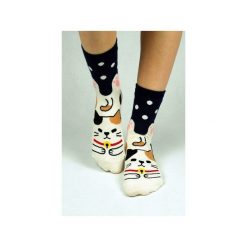 Skarpetki z kotem gangsterem. Szare skarpetki damskie marki Candysox.pl. Za 30,00 zł.