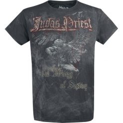 Judas Priest Destiny T-Shirt ciemnoszary (Graphite). Szare koszulki męskie Judas Priest, xl, z nadrukiem, z dekoltem na plecach. Za 134,90 zł.