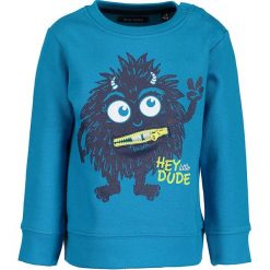 Bluza w kolorze błękitnym. Niebieskie bluzy niemowlęce BLUE SEVEN Kids, bez wzorów, z bawełny, bez rękawów, bez kaptura. W wyprzedaży za 25,95 zł.