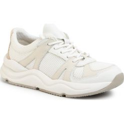 Sneakersy GEOX - D Topazio A D02GDA 01485 C1352 White Off White. Białe półbuty damskie Geox, ze skóry. W wyprzedaży za 429,00 zł.