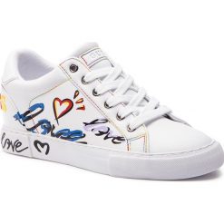 Sneakersy GUESS - FL5PXT ELE12 WHITE. Białe półbuty damskie marki Guess, ze skóry ekologicznej. Za 439,00 zł.