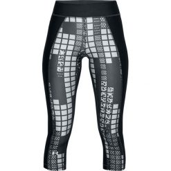 Legginsy sportowe damskie: Under Armour Legginsy damskie HG Print Armour Capri czarne r. M (1310667-017)