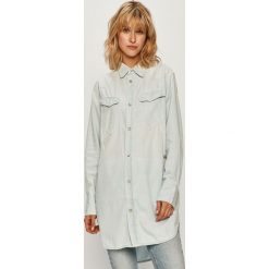 G-Star Raw - Koszula jeansowa. Niebieskie bluzki damskie G-Star RAW, s, bez wzorów, z bawełny, klasyczne, z klasycznym kołnierzykiem, z długim rękawem. Za 469,90 zł.