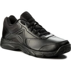 Buty Reebok - Work N Cushion 3.0 BS9524 Black. Czarne półbuty męskie Reebok, na co dzień, bez wzorów, ze skóry, bez zapięcia. Za 199,00 zł.
