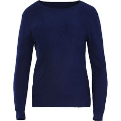 Granatowy Sweter Live My Own Life. Niebieskie swetry klasyczne damskie Born2be, l, z okrągłym kołnierzem. Za 49,99 zł.