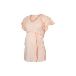 Mama licious Koszulka dla kobiet w ciąży MLMALIKA Seahsell Pink - Gr.Odzież ciążowa. Różowa bluzki damskie marki Mama Licious, z elastanu, z krótkim rękawem. Za 85,00 zł.