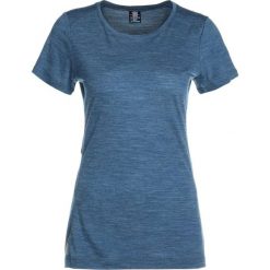 Icebreaker SPHERE LOW CREWE Tshirt basic prussian blue heather. Niebieskie topy sportowe damskie marki Icebreaker, l, z lyocellu. Za 259,00 zł.