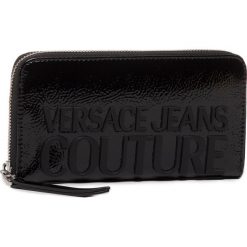 Duży Portfel Damski VERSACE JEANS - E3VVBPM1 71412 899. Czarne portfele damskie Versace Jeans, bez wzorów, z jeansu. W wyprzedaży za 239,00 zł.