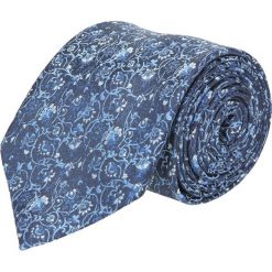 Krawaty męskie: krawat platinum granatowy classic 266