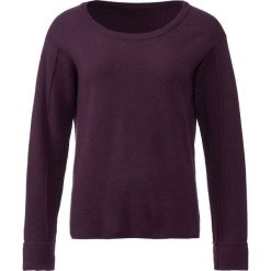 Sweter z mankietami bonprix czarny bez. Fioletowe swetry damskie bonprix, na zimę, bez wzorów, bez rękawów, bez kaptura. Za 49,99 zł.