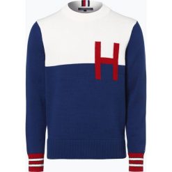 Swetry klasyczne męskie: Tommy Hilfiger – Sweter męski, niebieski