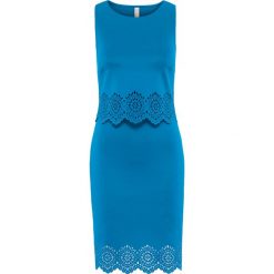 Sukienki: Sukienka z wycięciami bonprix niebieski capri