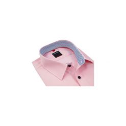 Elegancka różowa koszula K41. Różowe koszule męskie Kastor - Koszule męskie, m, bez wzorów, z bawełny, eleganckie, z klasycznym kołnierzykiem, z długim rękawem. Za 125,10 zł.