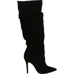 Kozaki - 006837 CAM NE. Czarne buty zimowe damskie Venezia, ze skóry. Za 529,00 zł.