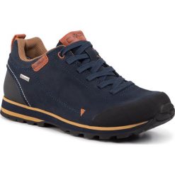 Trekkingi CMP - Elettra Low Hiking Shoe Wp 38Q4617 Black Blue N950. Niebieskie trapery męskie CMP, ze skóry, bez zapięcia, trekkingowe. Za 359,00 zł.